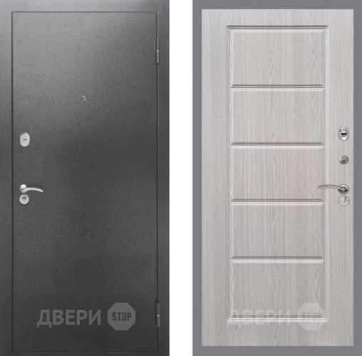 Входная металлическая Дверь Рекс (REX) 2А Серебро Антик FL-39 Беленый дуб в Апрелевке