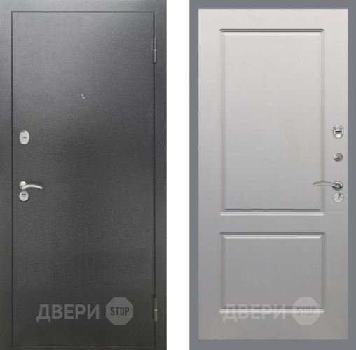 Дверь Рекс (REX) 2А Серебро Антик FL-117 Грей софт в Апрелевке