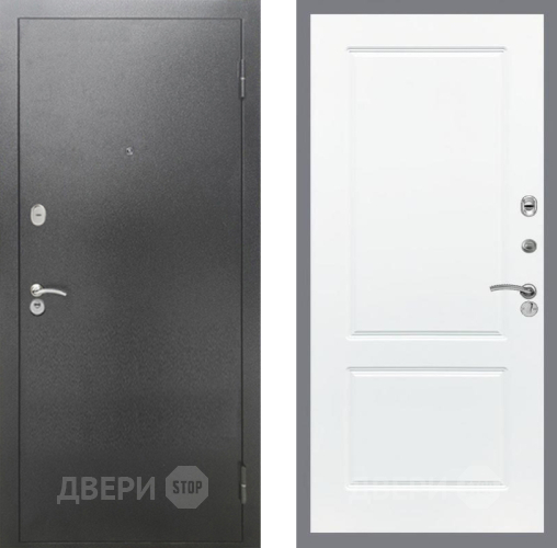 Входная металлическая Дверь Рекс (REX) 2А Серебро Антик FL-117 Силк Сноу в Апрелевке