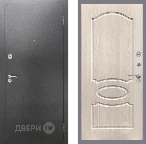 Дверь Рекс (REX) 2А Серебро Антик FL-128 Беленый дуб в Апрелевке