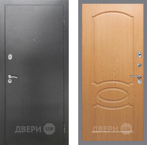 Входная металлическая Дверь Рекс (REX) 2А Серебро Антик FL-128 Дуб в Апрелевке