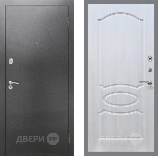 Входная металлическая Дверь Рекс (REX) 2А Серебро Антик FL-128 Лиственница беж в Апрелевке
