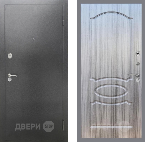 Дверь Рекс (REX) 2А Серебро Антик FL-128 Сандал грей в Апрелевке