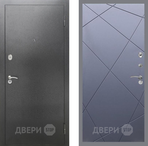 Дверь Рекс (REX) 2А Серебро Антик FL-291 Силк титан в Апрелевке