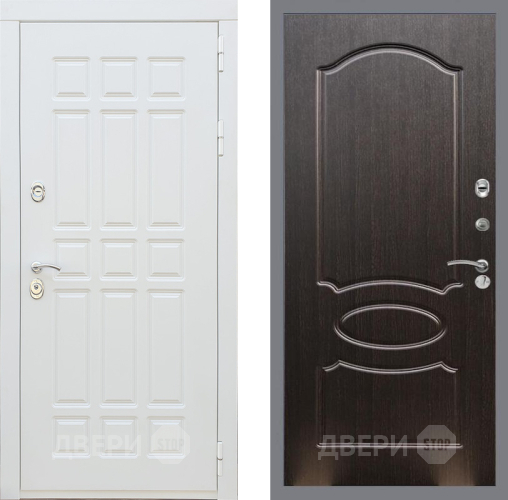 Входная металлическая Дверь Рекс (REX) 8 Силк Сноу FL-128 Венге светлый в Апрелевке