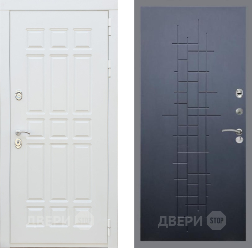 Входная металлическая Дверь Рекс (REX) 8 Силк Сноу FL-289 Ясень черный в Апрелевке