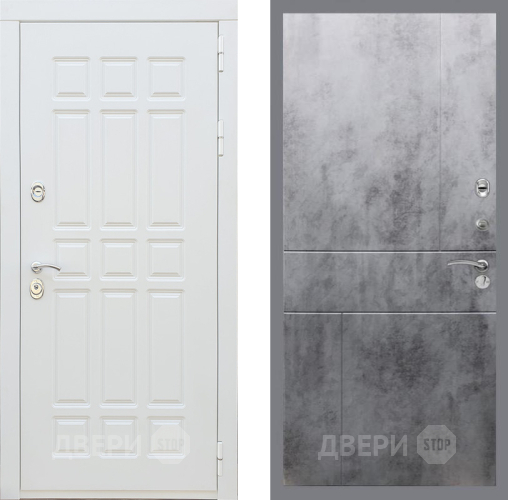 Входная металлическая Дверь Рекс (REX) 8 Силк Сноу FL-290 Бетон темный в Апрелевке