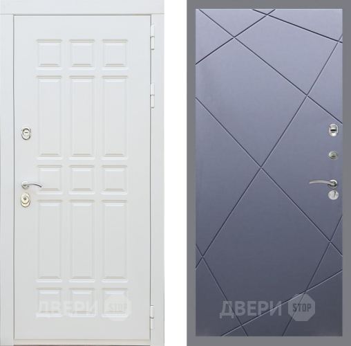 Входная металлическая Дверь Рекс (REX) 8 Силк Сноу FL-291 Силк титан в Апрелевке