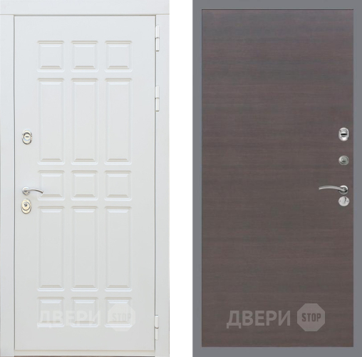 Входная металлическая Дверь Рекс (REX) 8 Силк Сноу GL венге поперечный в Апрелевке