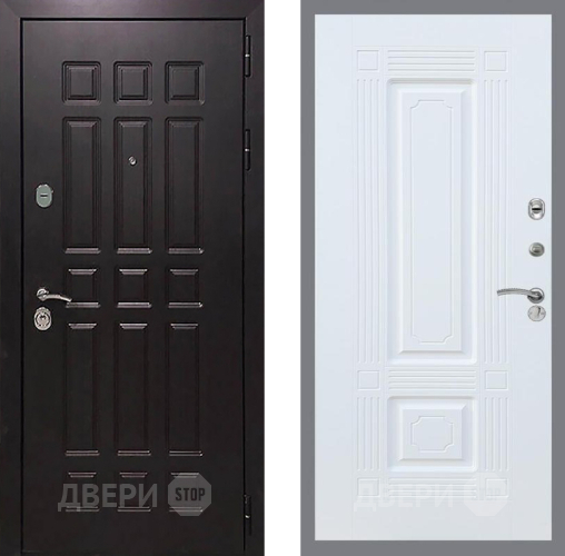 Входная металлическая Дверь Рекс (REX) 8 FL-2 Силк Сноу в Апрелевке