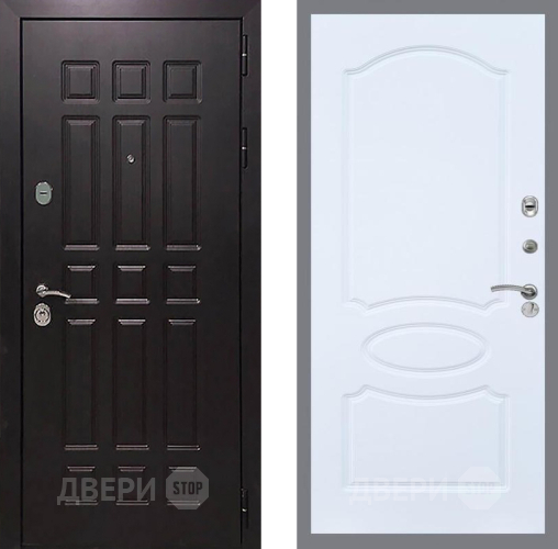 Входная металлическая Дверь Рекс (REX) 8 FL-128 Силк Сноу в Апрелевке