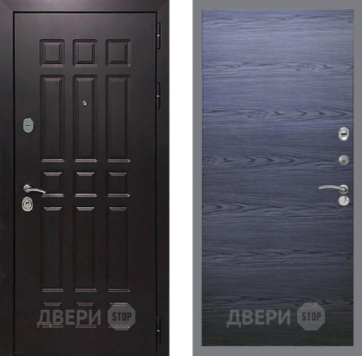 Входная металлическая Дверь Рекс (REX) 8 GL Дуб тангенальный черный в Апрелевке