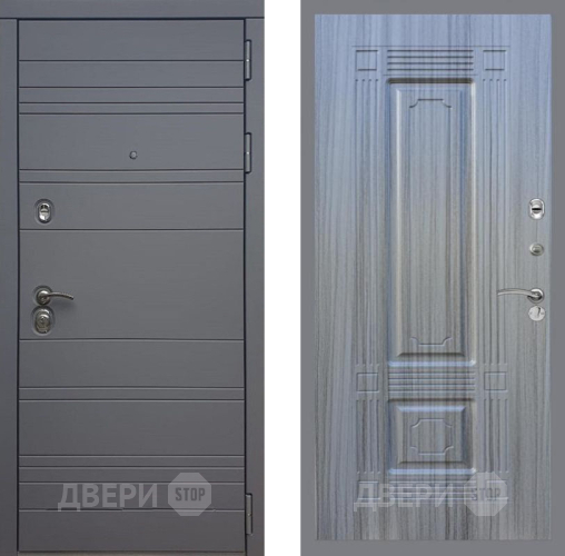 Входная металлическая Дверь Рекс (REX) 14 силк титан FL-2 Сандал грей в Апрелевке