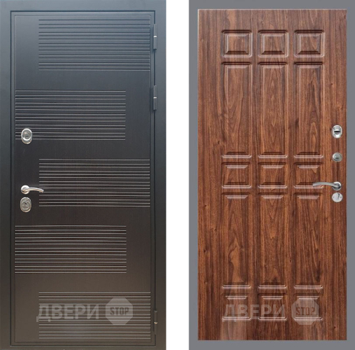 Входная металлическая Дверь Рекс (REX) премиум 185 FL-33 орех тисненый в Апрелевке