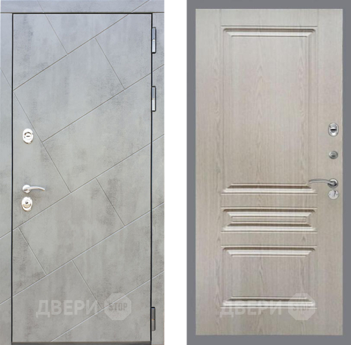 Входная металлическая Дверь Рекс (REX) 22 FL-243 Беленый дуб в Апрелевке