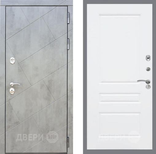 Входная металлическая Дверь Рекс (REX) 22 FL-243 Силк Сноу в Апрелевке