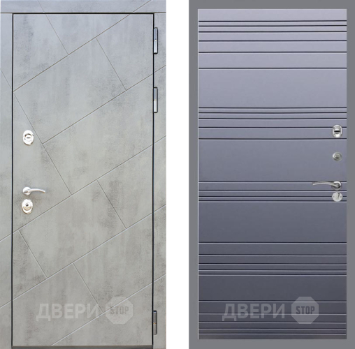 Входная металлическая Дверь Рекс (REX) 22 Line Силк титан в Апрелевке
