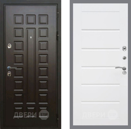 Входная металлическая Дверь Рекс (REX) Премиум 3к Сити Белый ясень в Апрелевке