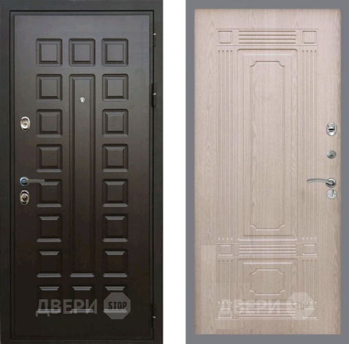 Входная металлическая Дверь Рекс (REX) Премиум 3к FL-2 Беленый дуб в Апрелевке
