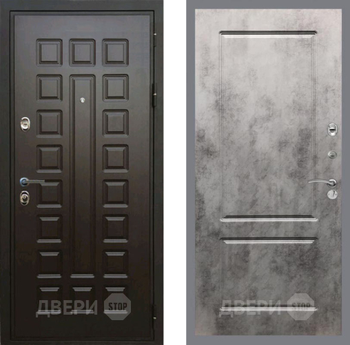 Входная металлическая Дверь Рекс (REX) Премиум 3к FL-117 Бетон темный в Апрелевке