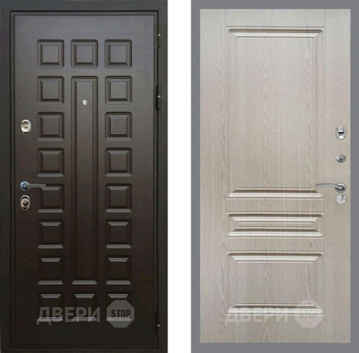 Входная металлическая Дверь Рекс (REX) Премиум 3к FL-243 Беленый дуб в Апрелевке