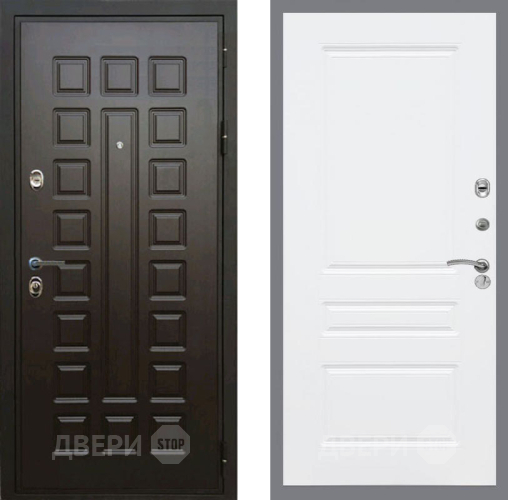Входная металлическая Дверь Рекс (REX) Премиум 3к FL-243 Силк Сноу в Апрелевке