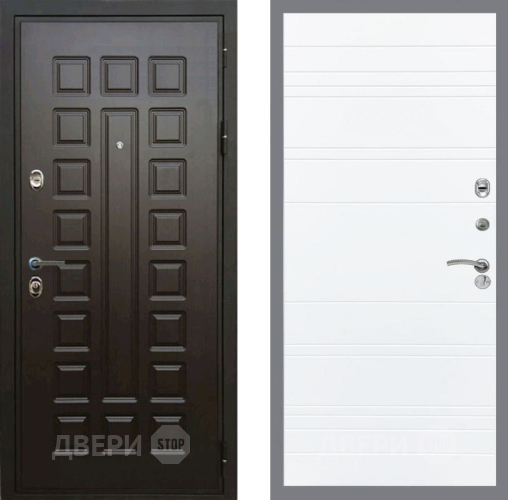 Входная металлическая Дверь Рекс (REX) Премиум 3к Line Силк Сноу в Апрелевке