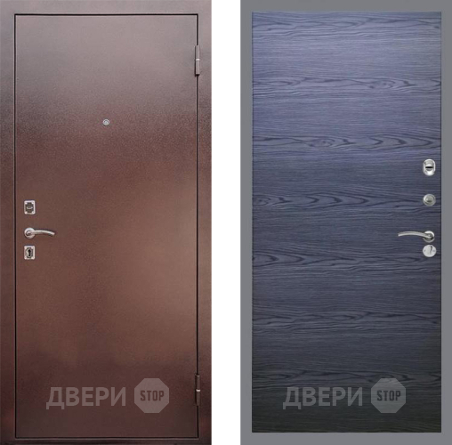 Входная металлическая Дверь Рекс (REX) 1 GL Дуб тангенальный черный в Апрелевке