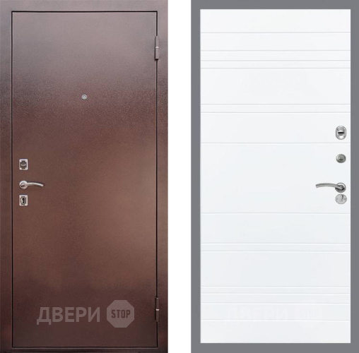 Входная металлическая Дверь Рекс (REX) 1 Line Силк Сноу в Апрелевке