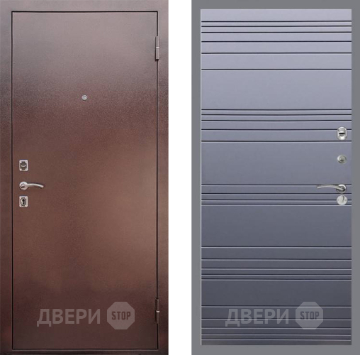 Входная металлическая Дверь Рекс (REX) 1 Line Силк титан в Апрелевке