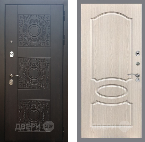 Входная металлическая Дверь Рекс (REX) 10 FL-128 Беленый дуб в Апрелевке