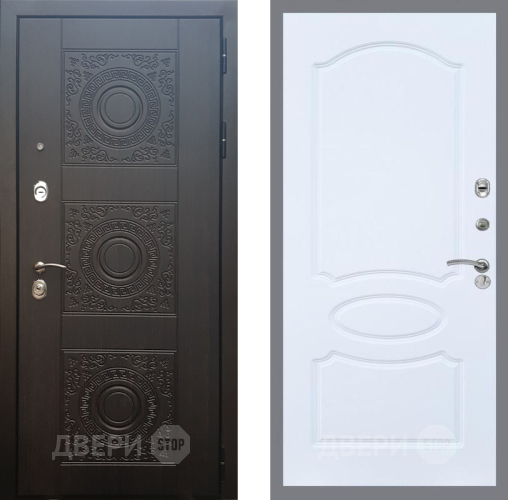 Входная металлическая Дверь Рекс (REX) 10 FL-128 Силк Сноу в Апрелевке