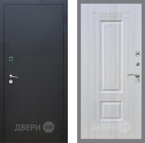 Входная металлическая Дверь Рекс (REX) 1A Черный Муар FL-2 Сандал белый в Апрелевке