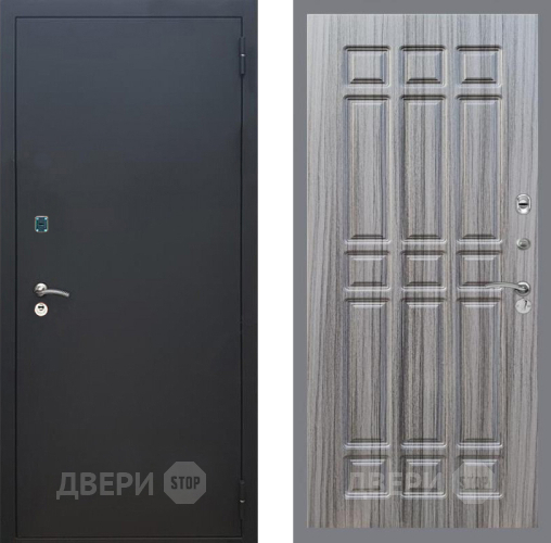 Входная металлическая Дверь Рекс (REX) 1A Черный Муар FL-33 Сандал грей в Апрелевке