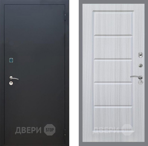 Входная металлическая Дверь Рекс (REX) 1A Черный Муар FL-39 Сандал белый в Апрелевке