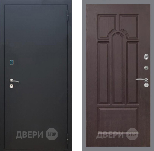 Входная металлическая Дверь Рекс (REX) 1A Черный Муар FL-58 Венге в Апрелевке