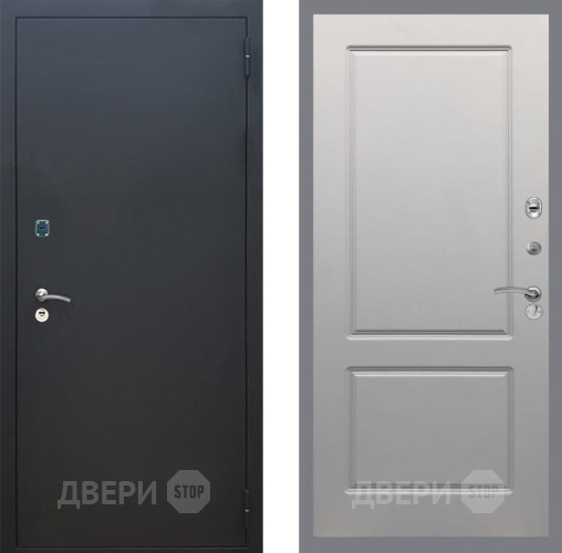 Входная металлическая Дверь Рекс (REX) 1A Черный Муар FL-117 Грей софт в Апрелевке