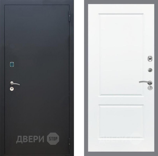 Входная металлическая Дверь Рекс (REX) 1A Черный Муар FL-117 Силк Сноу в Апрелевке