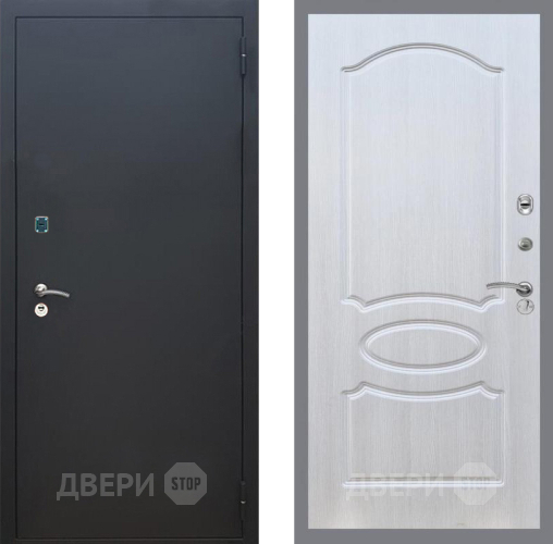 Входная металлическая Дверь Рекс (REX) 1A Черный Муар FL-128 Лиственница беж в Апрелевке