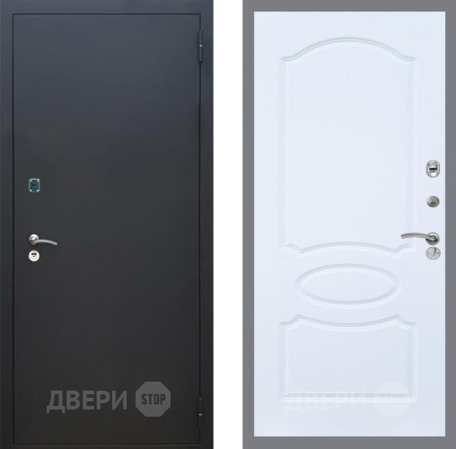 Входная металлическая Дверь Рекс (REX) 1A Черный Муар FL-128 Силк Сноу в Апрелевке