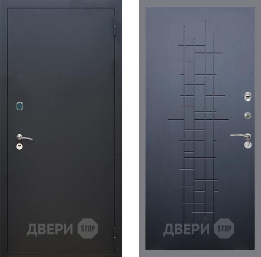 Входная металлическая Дверь Рекс (REX) 1A Черный Муар FL-289 Ясень черный в Апрелевке