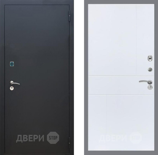 Входная металлическая Дверь Рекс (REX) 1A Черный Муар FL-290 Силк Сноу в Апрелевке
