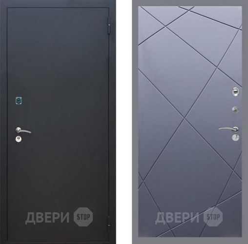 Входная металлическая Дверь Рекс (REX) 1A Черный Муар FL-291 Силк титан в Апрелевке