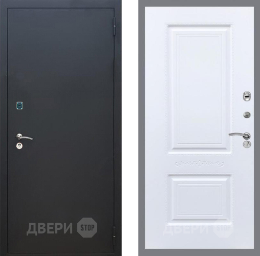 Входная металлическая Дверь Рекс (REX) 1A Черный Муар Смальта Силк Сноу в Апрелевке