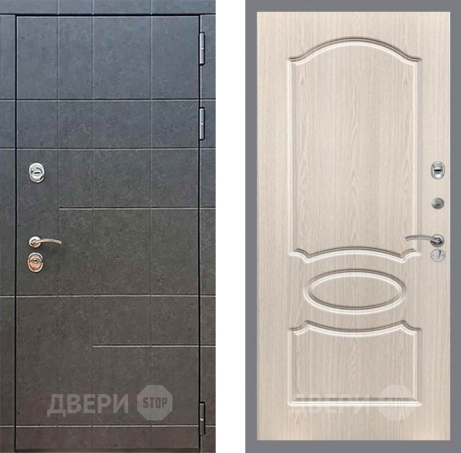 Входная металлическая Дверь Рекс (REX) 21 FL-128 Беленый дуб в Апрелевке