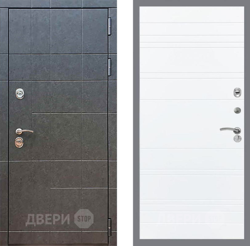 Входная металлическая Дверь Рекс (REX) 21 Line Силк Сноу в Апрелевке
