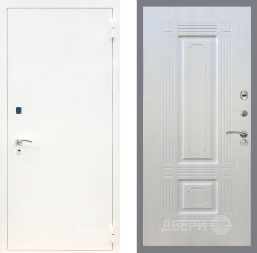 Входная металлическая Дверь Рекс (REX) 1А Белая шагрень FL-2 Лиственница беж в Апрелевке