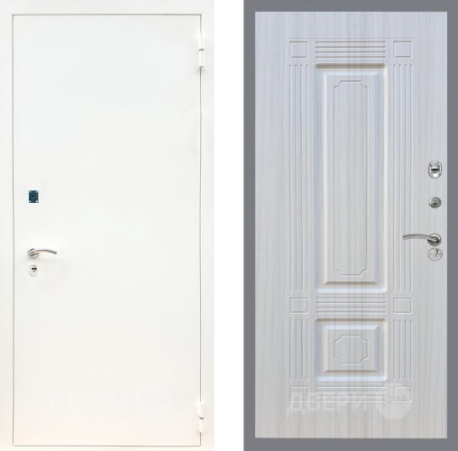 Входная металлическая Дверь Рекс (REX) 1А Белая шагрень FL-2 Сандал белый в Апрелевке