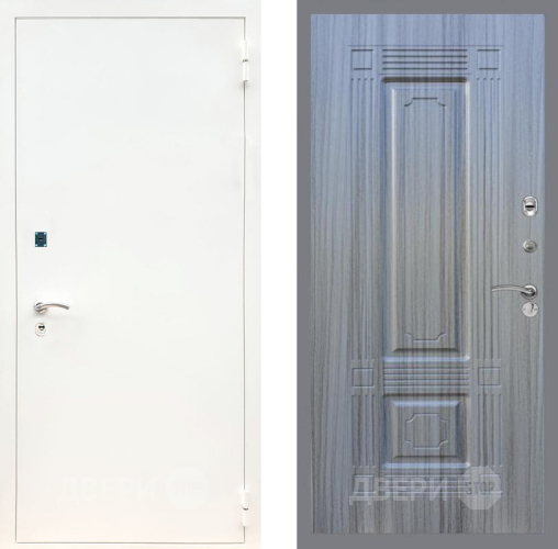 Входная металлическая Дверь Рекс (REX) 1А Белая шагрень FL-2 Сандал грей в Апрелевке