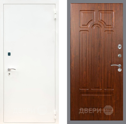 Входная металлическая Дверь Рекс (REX) 1А Белая шагрень FL-58 Морёная берёза в Апрелевке